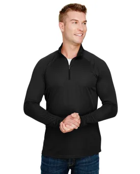 A4 N4268 Adult Daily Polyester 1/4 Zip