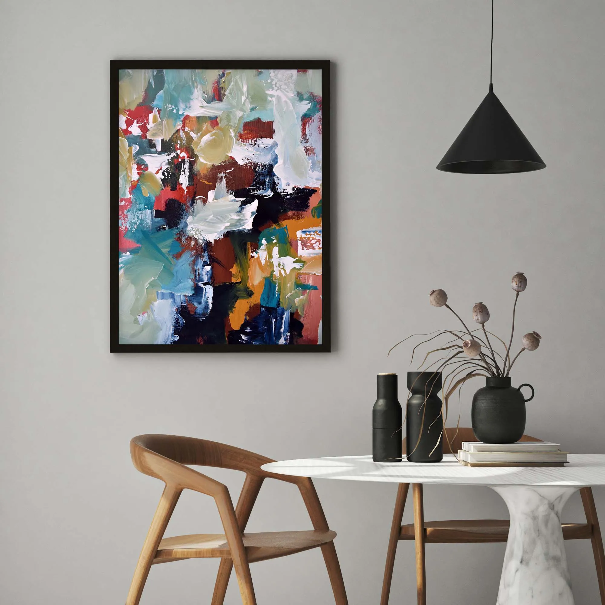 Abstract 296 Framed Art