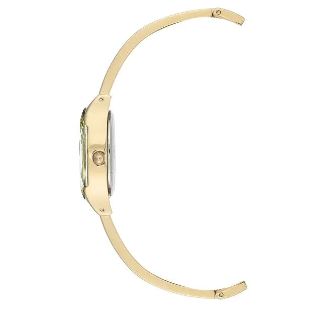 Armitron Women's Gold-Tone Diamond Dial Bangle Dress Watch