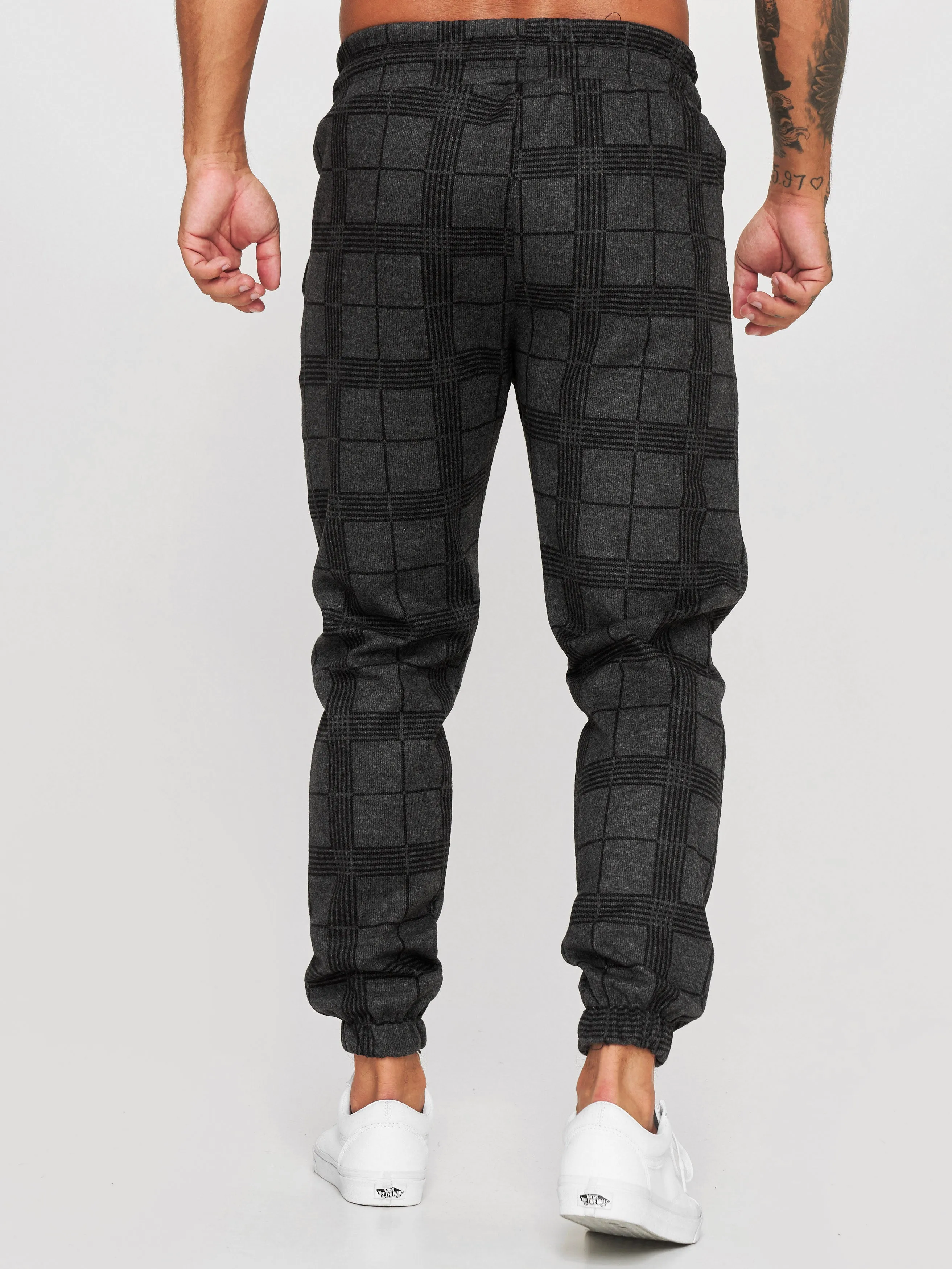 Balo Plaid Sweatpants Joggers - Dark Gray X73A