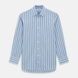 Blue Track Stripe Mayfair Shirt