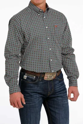 Cinch® Men's Multi-Color Geo Print Long Sleeve Button Front Western Shirt