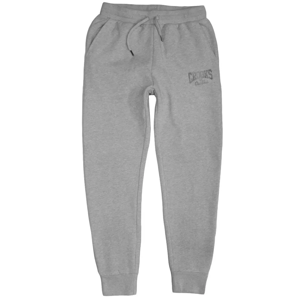 Crooks & Castles Core Logo Knit Sweatpants Heather Grey