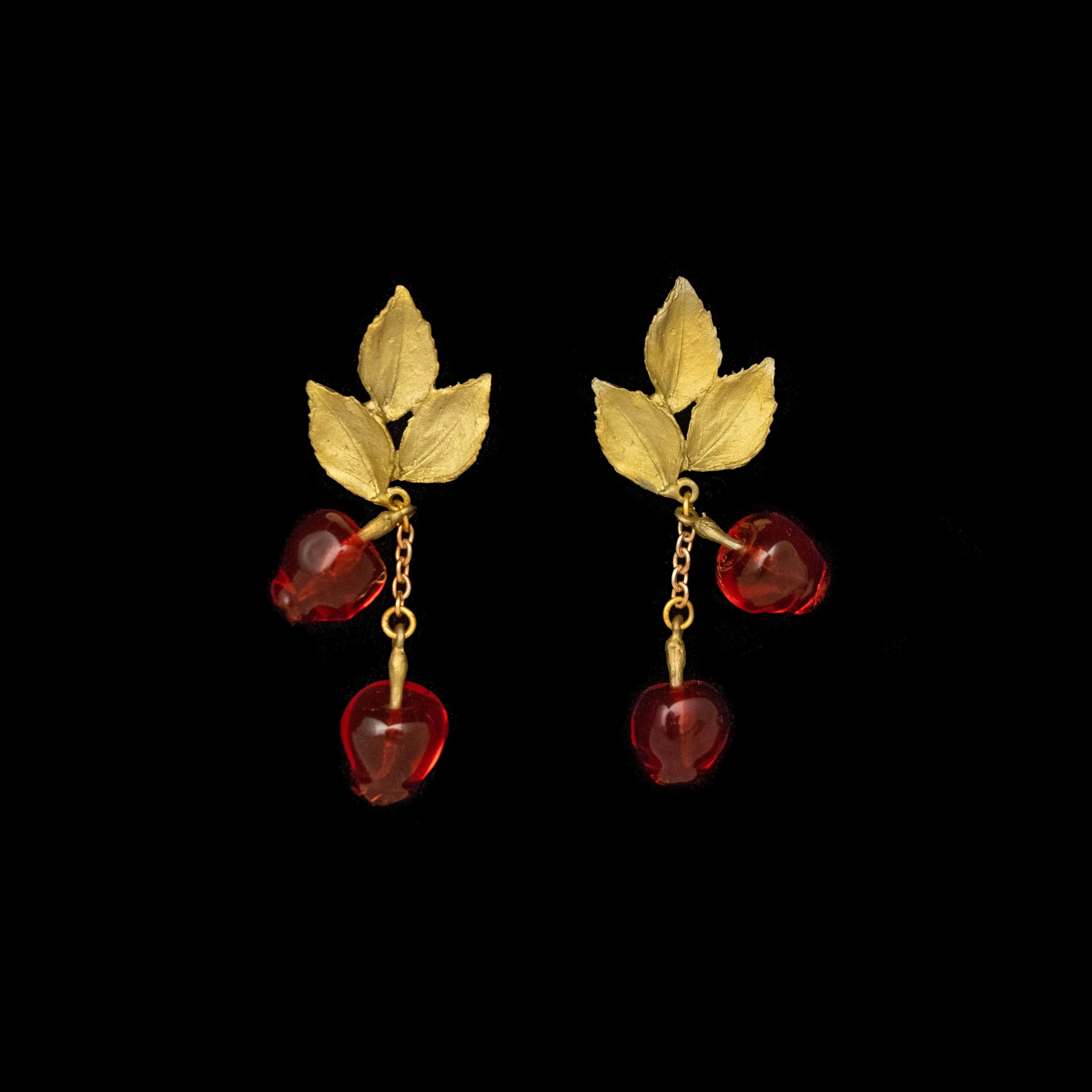 Delicious Apple Earrings - Drop Post