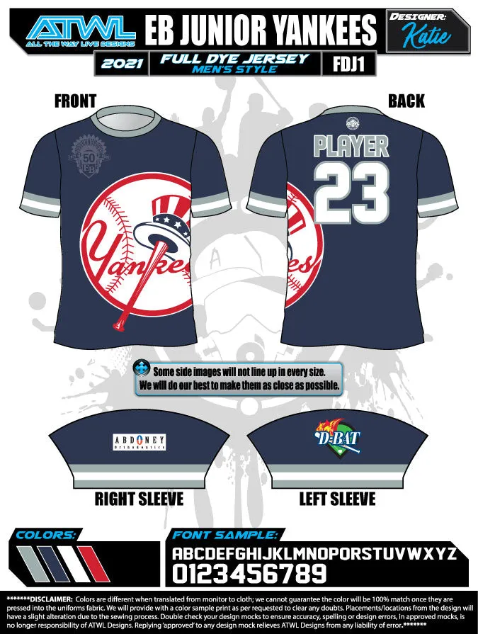 East Bay Spring 2021 Baseball Jerseys