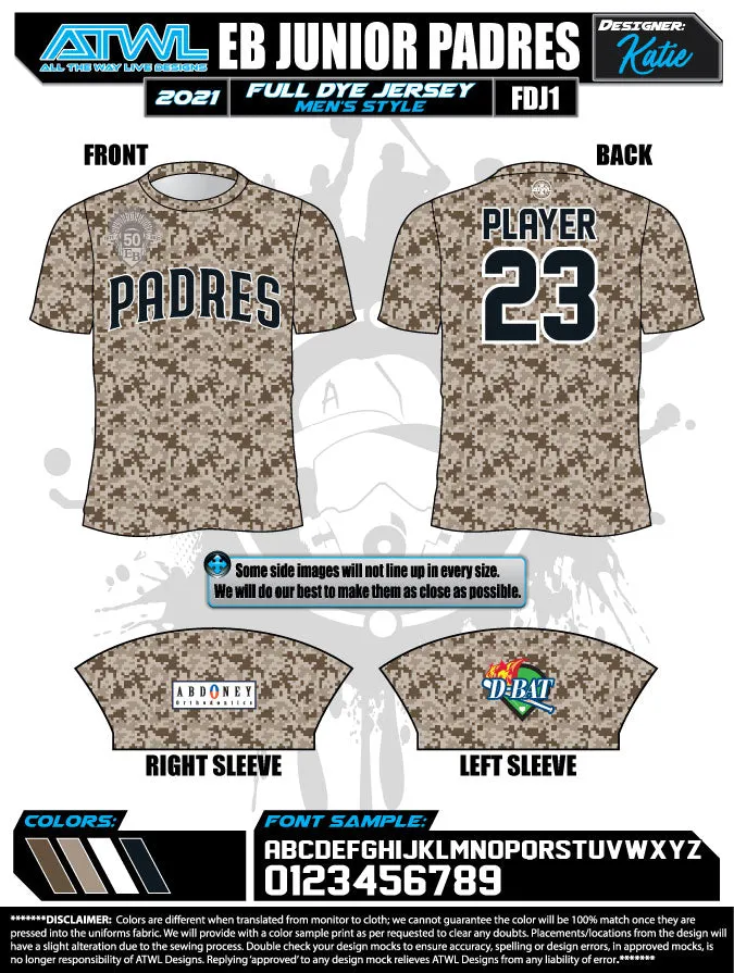 East Bay Spring 2021 Baseball Jerseys