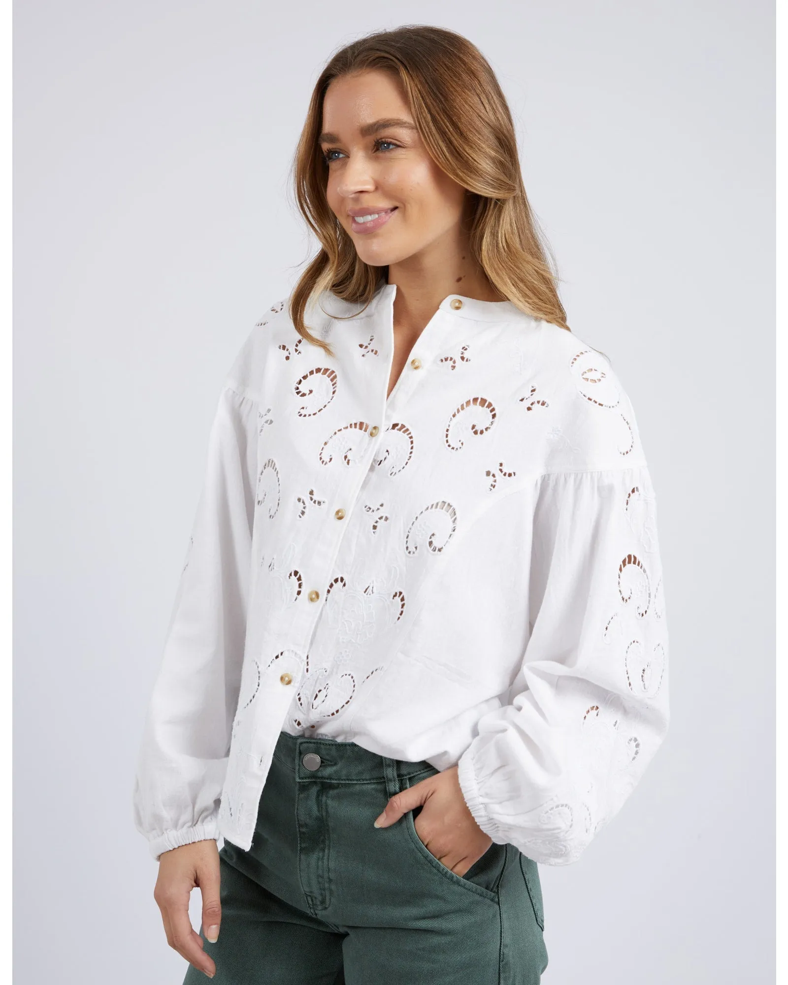 Foxwood - Marlow Blouse - Egret