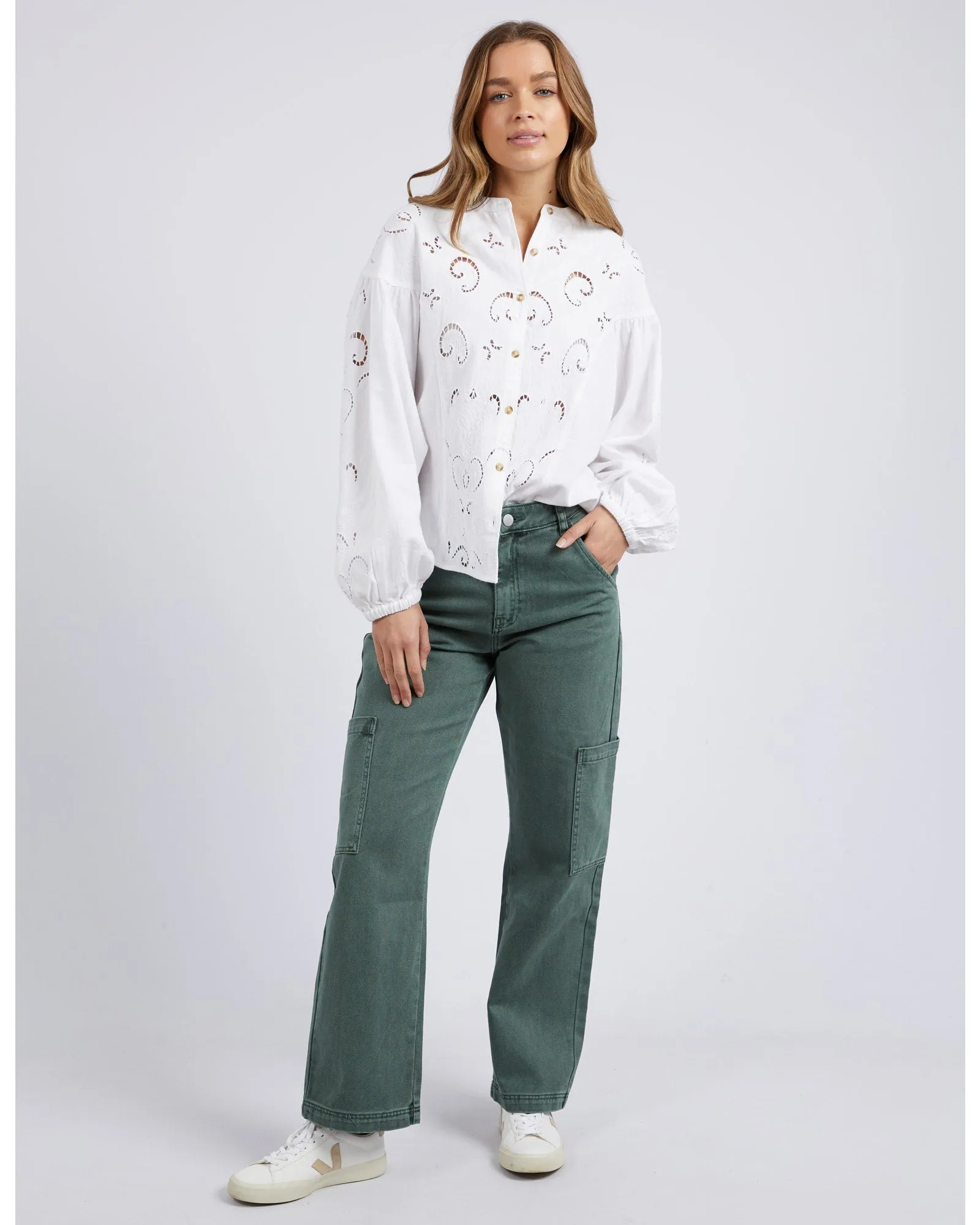 Foxwood - Marlow Blouse - Egret