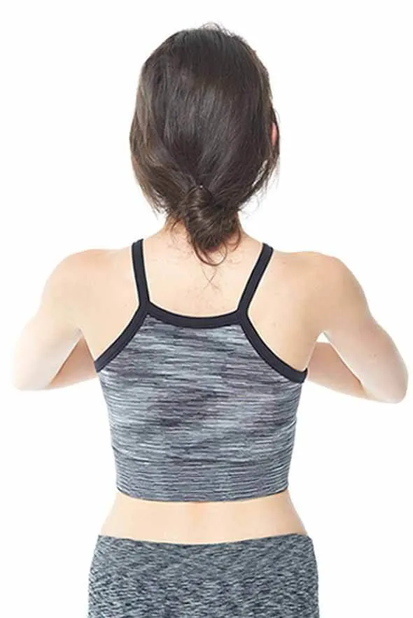 Galaxy Print Midi Sports Bra