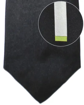 Gene Meyer Tie Black Gray Stripe Design SALE