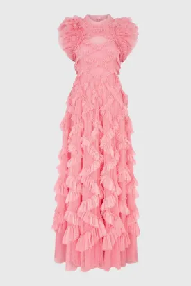 Genevieve Ruffle Maxi Dress