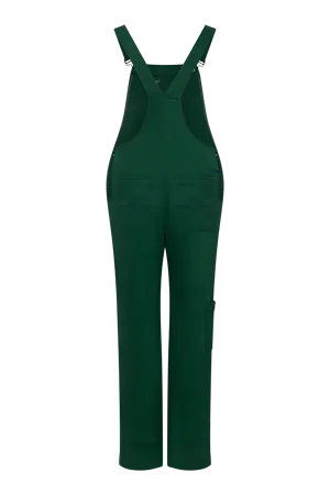 LENI - Cotton Dungarees Forset Green