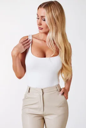 Lisa White Bodysuit