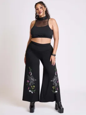 Night Raven Palazzo Pants