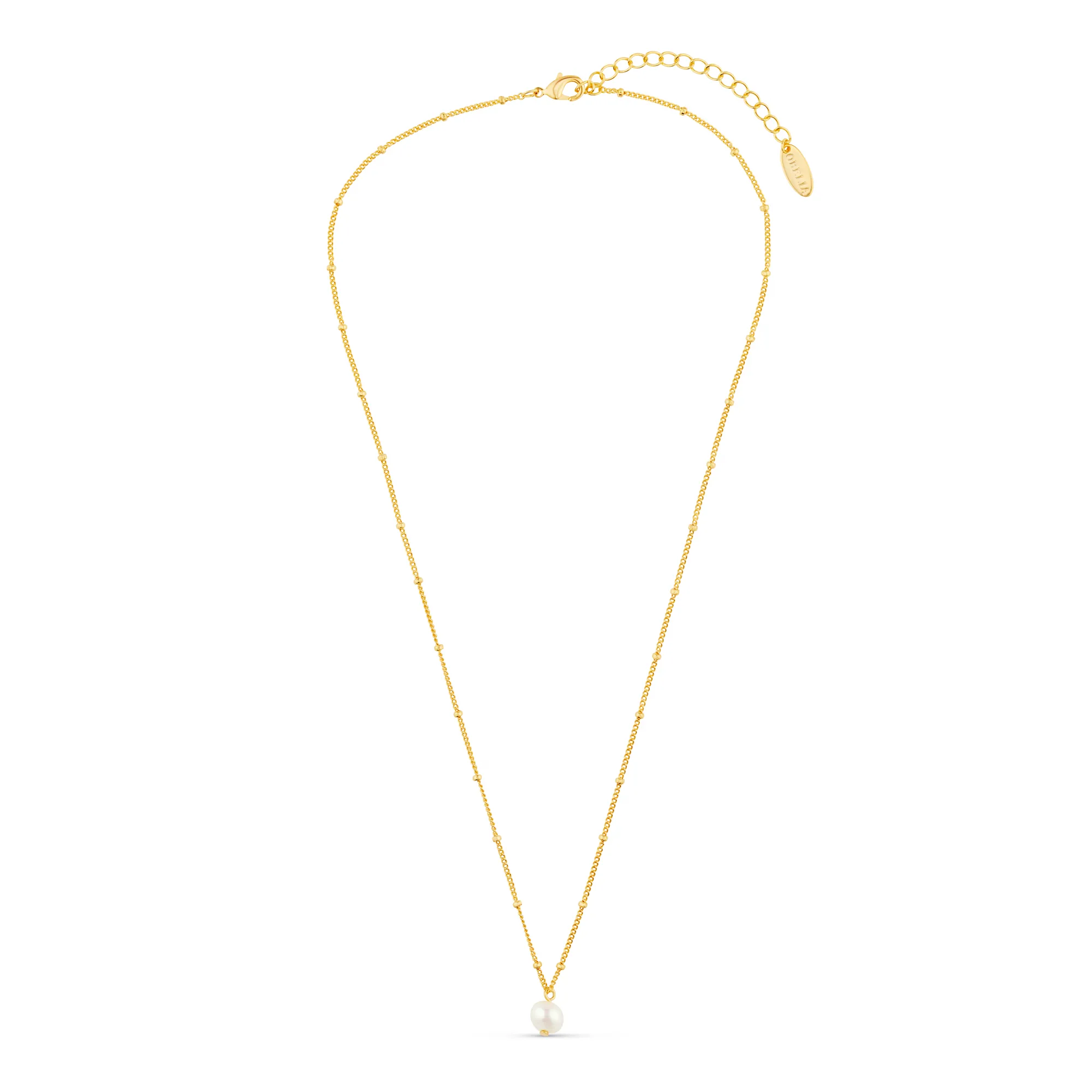 Pearl Satellite Necklace - Gold