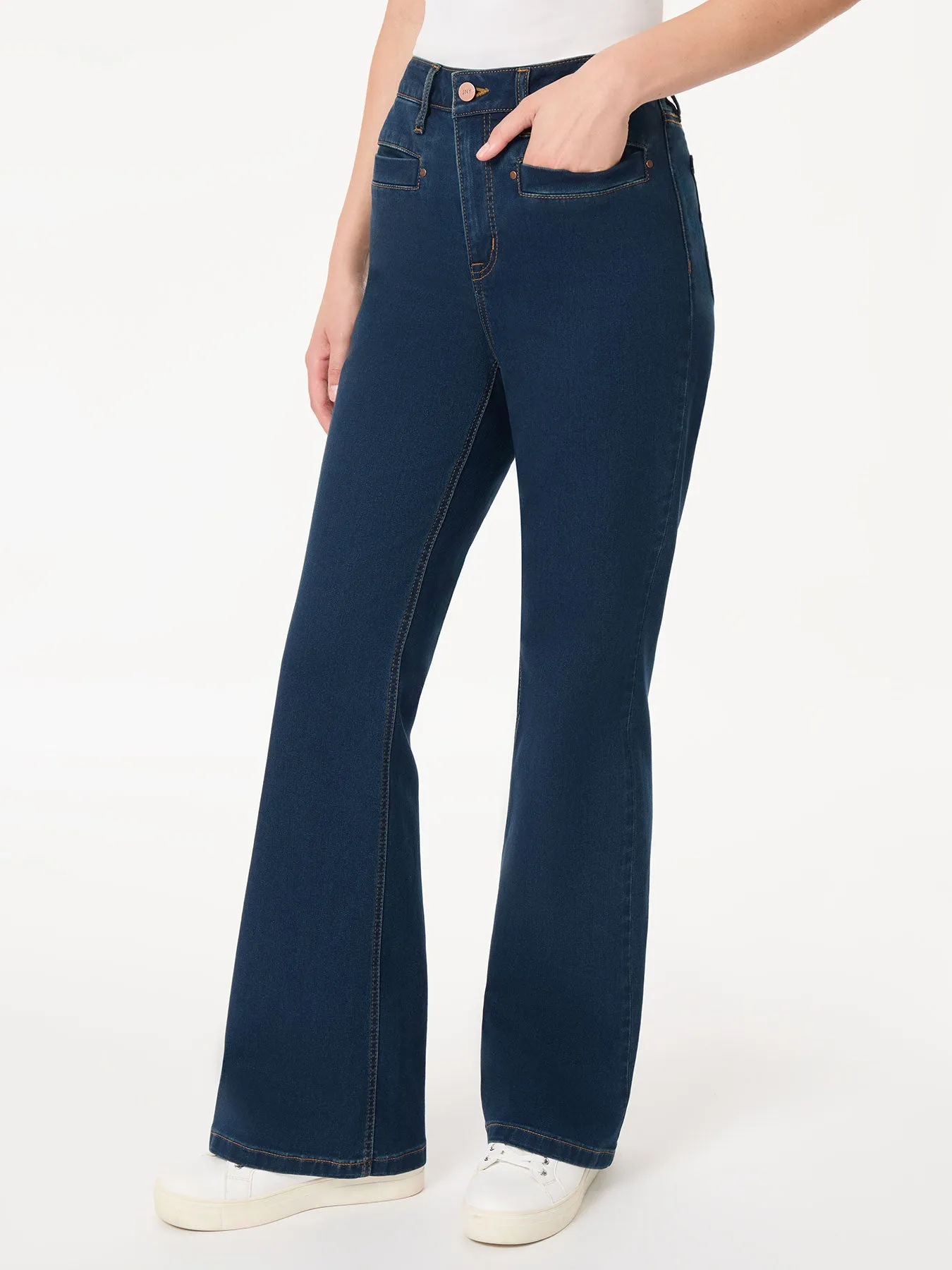 Plus Lexington Flare Jeans, West Point Wash