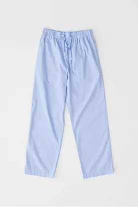 Poplin Pyjama Pants Pale Clear Blue