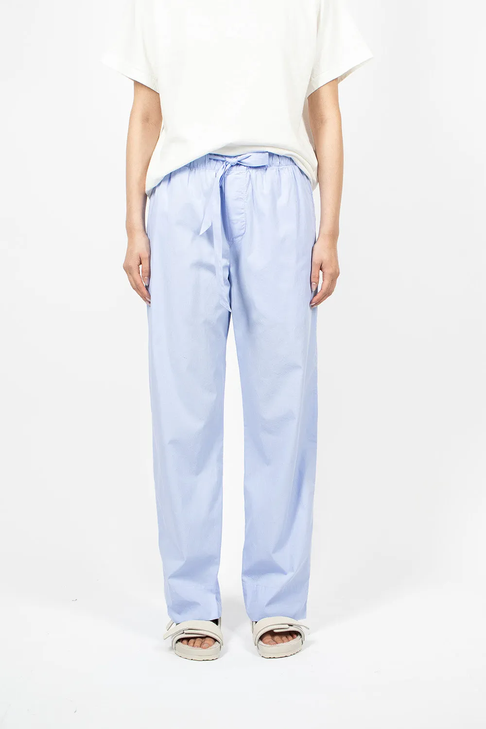 Poplin Pyjama Pants Pale Clear Blue