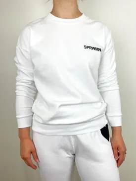 Small Logo Sweatshirt in Optic White