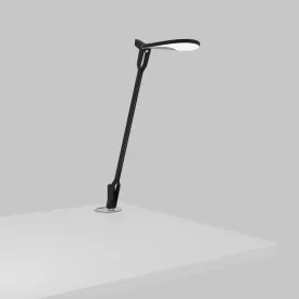 Splitty Pro Matte Black Contemporary LED Desk Lamp with Grommet Mount and USB Port