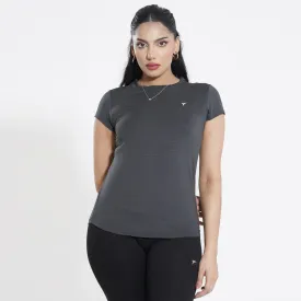 Tf-Premium Charcoal Cap Sleeve Women Top