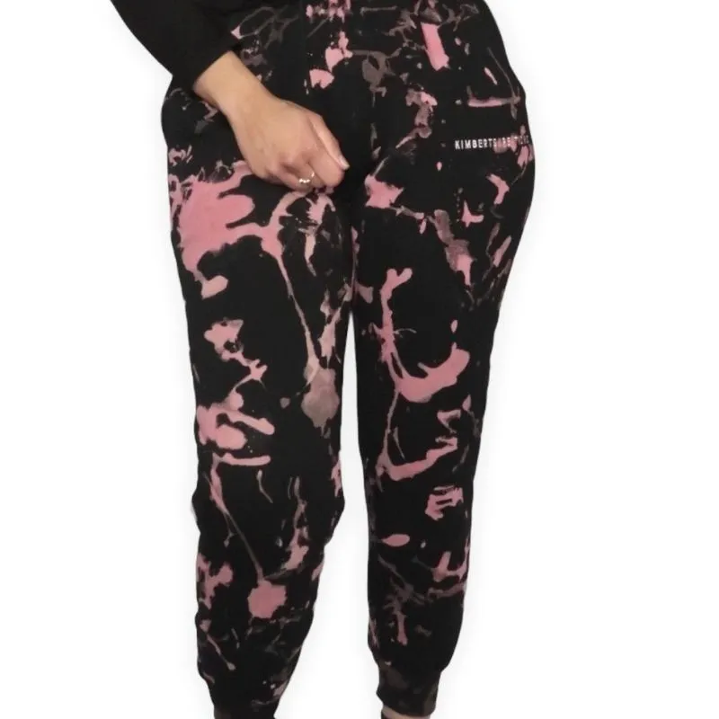 TIE DYE SWEATPANTS - PINK LOVE