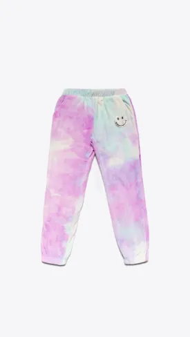 Velour Pant w/ Rhinestone Happy Face